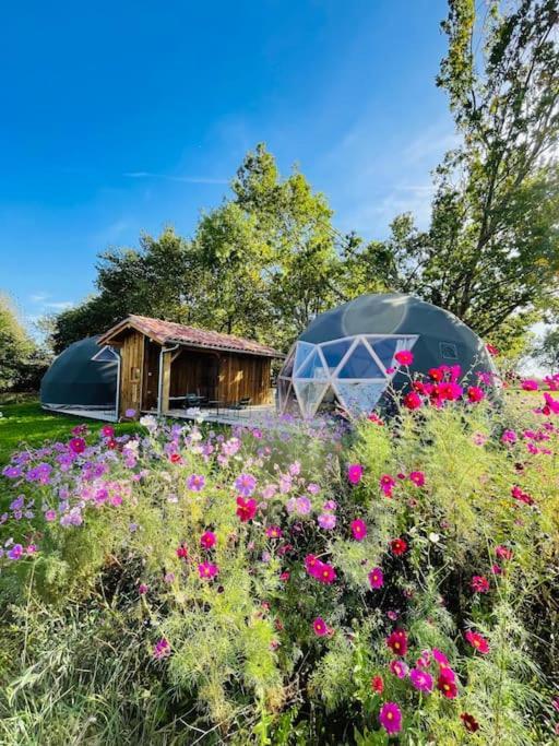 Dome Insolite Lichen Jacuzzi Et Petits-Dejeuners Inclus Gondrin Exteriör bild