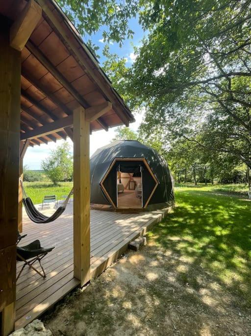 Dome Insolite Lichen Jacuzzi Et Petits-Dejeuners Inclus Gondrin Exteriör bild
