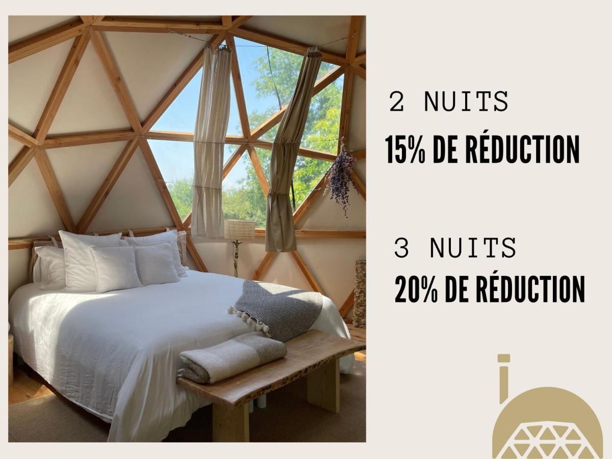 Dome Insolite Lichen Jacuzzi Et Petits-Dejeuners Inclus Gondrin Exteriör bild